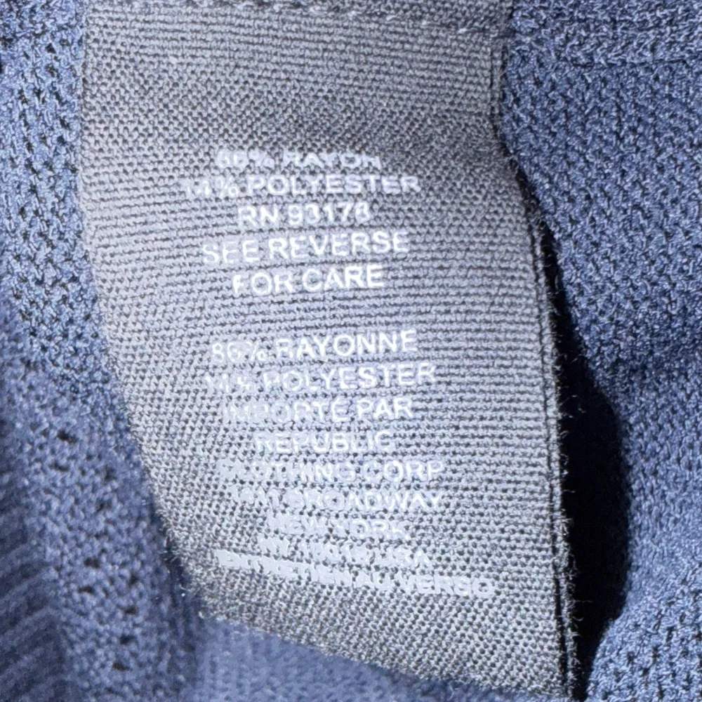 NWT Truth By Republic Men's Short Sleeve Pointelle Polo Sweater-Night Life-L - Picture 6 of 8